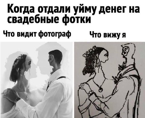 Когда отдали уйму денег на свадебные фотки Что видит фотограф Что вижу я 9 7 4