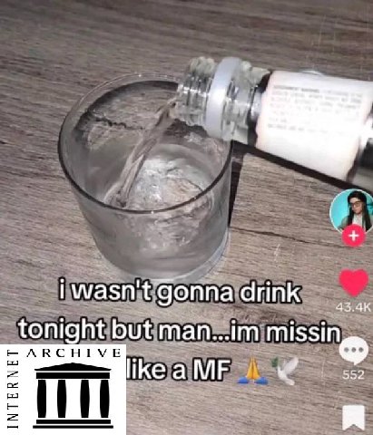 wasn Gonna a drink tonight but. man.. missi ARCHIVE 552 likeaMF