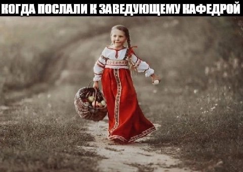 КОГДА ПОСЛАЛИ К ЗАВЕДУЮЩЕМУ КАФЕДРОЙ