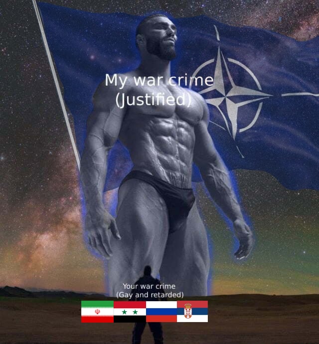 nme. у Your war crime (Gay and retarded)