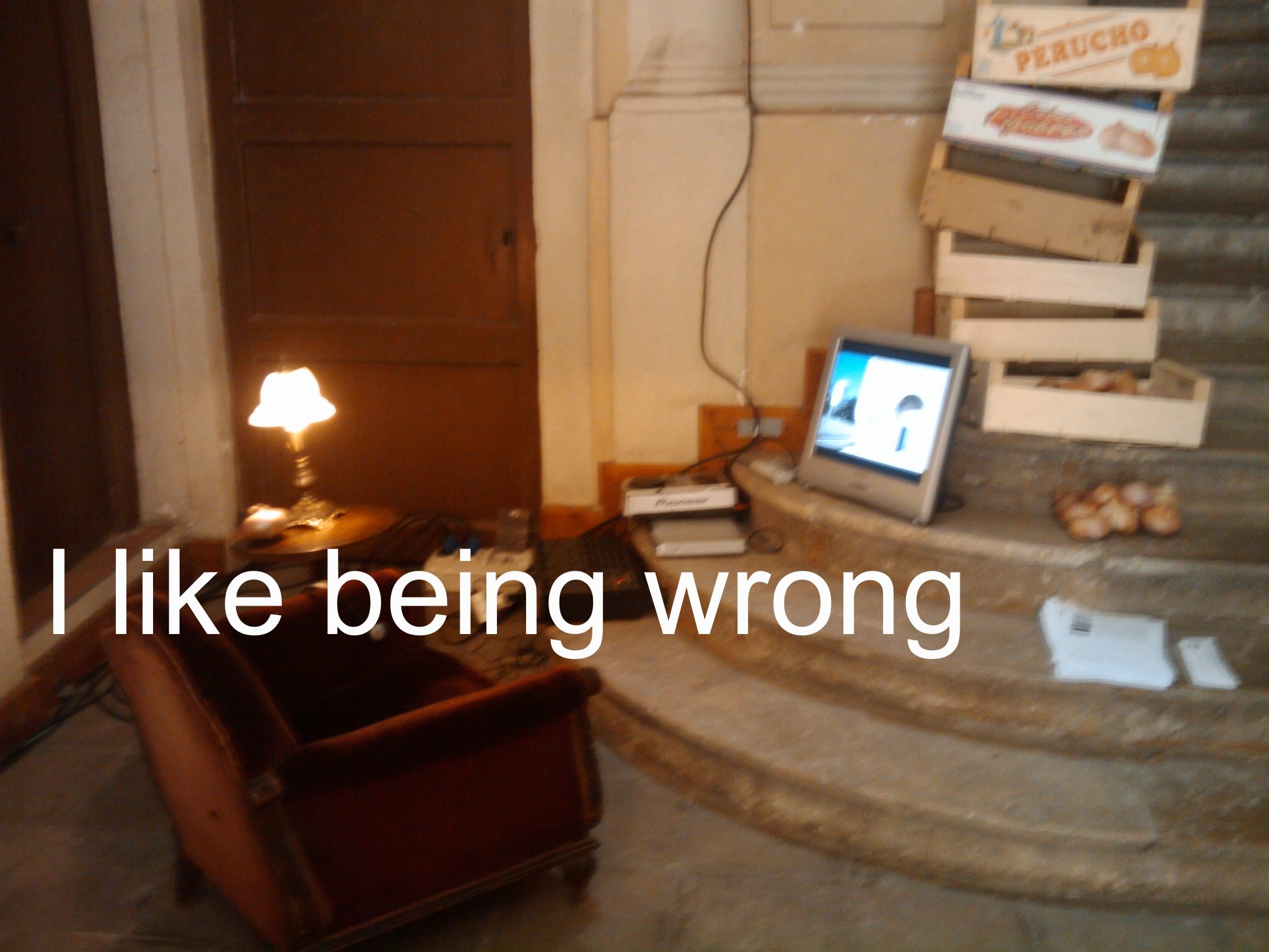 like being wrong