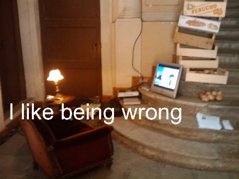 like being wrong