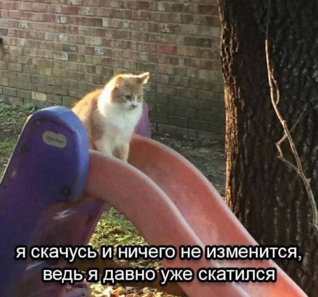 я скачусь`и: ничего не изменится ведь.я давно’ уже скатился