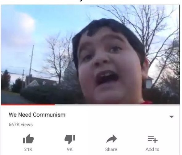We Need Communism views a har to