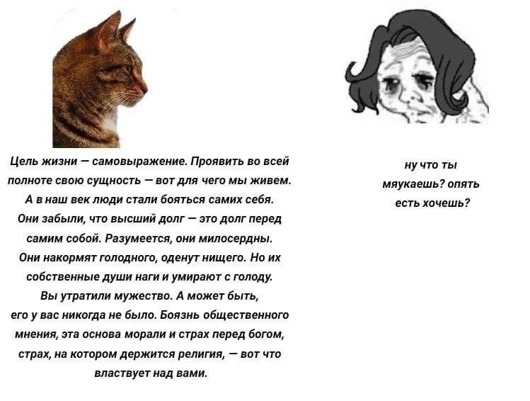 3 Цель жизни самовыражение. Проявить во всей нучто ты полноте свою сущность вот для чего мы живем. мяукаешь? опять А внаш век люди стали бояться самих себя. есть хочешь? Они забыли, что высший долг эт