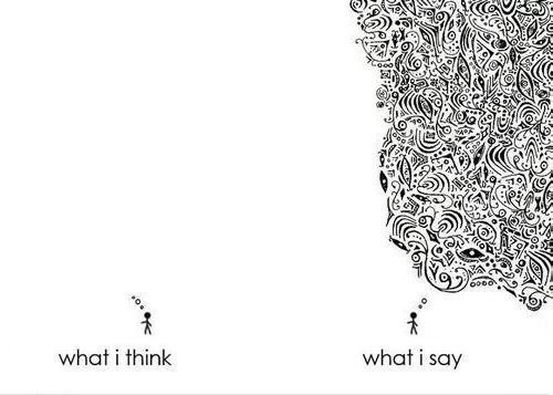 AS 5» what i think what i say