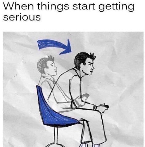 When things start getting serious