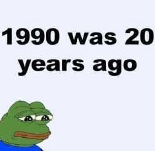 1990 was 20 уеаг$ адо