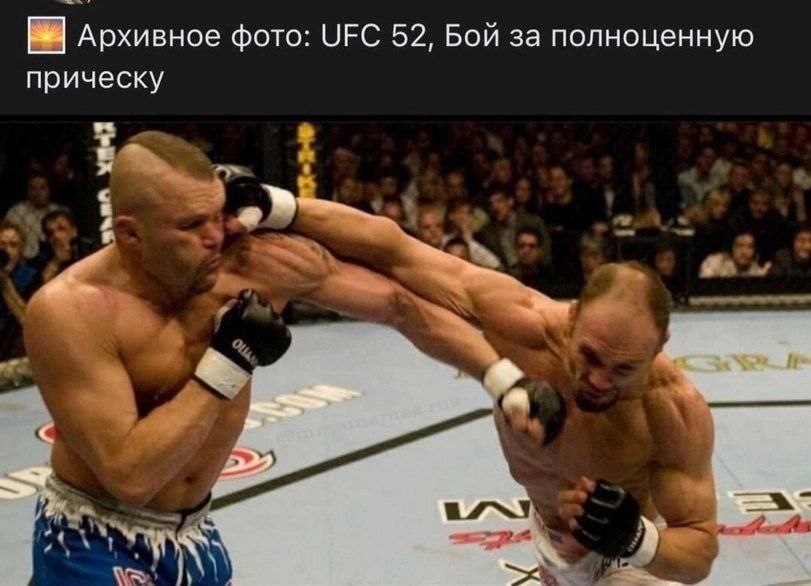 Архивное фото: UFC 52 Бой за полноценную прическу