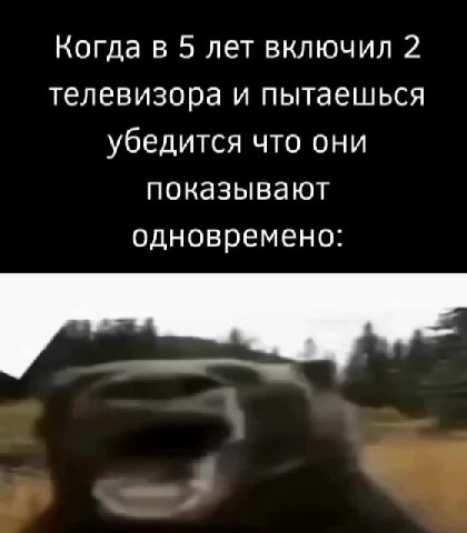 Когда в 5 лет включил 2 телевизора и пытаешься убедится что они показывают одновремено: