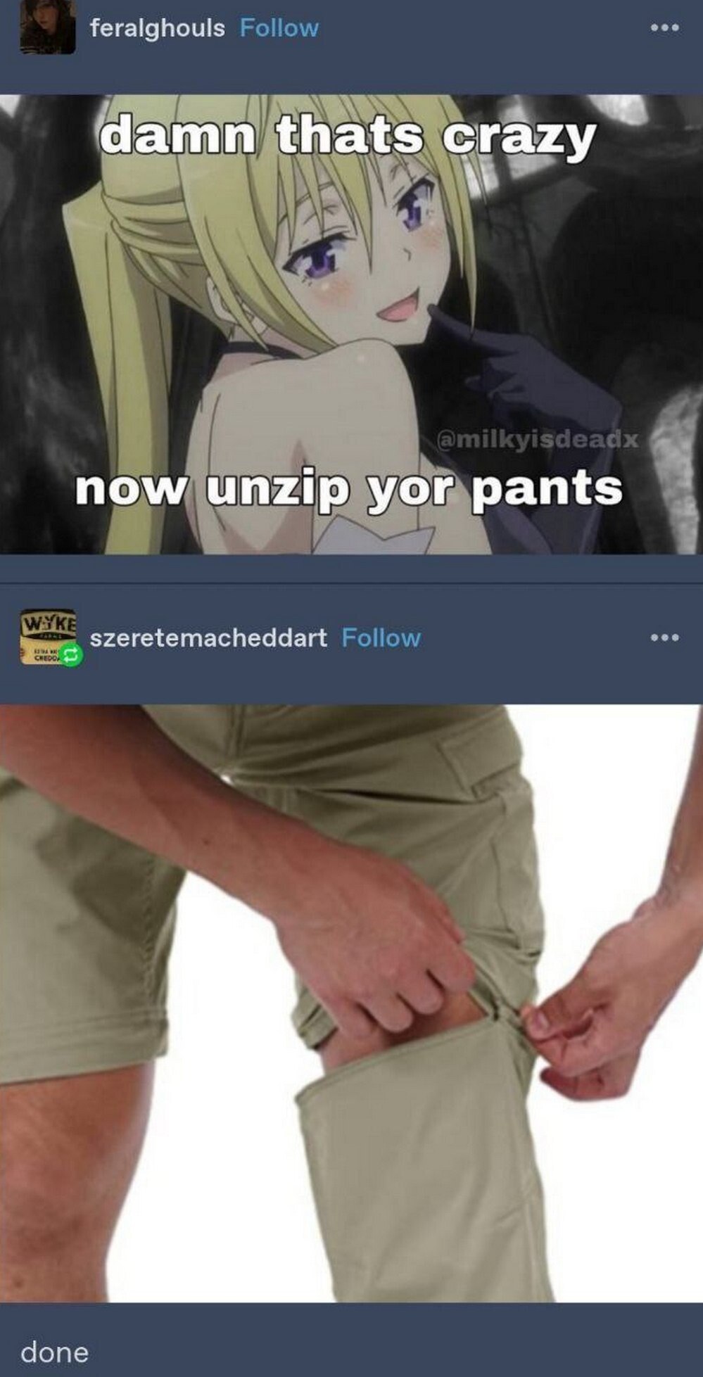 feralghouls аат ats crazy now unzip yor pants szeretemacheddart done
