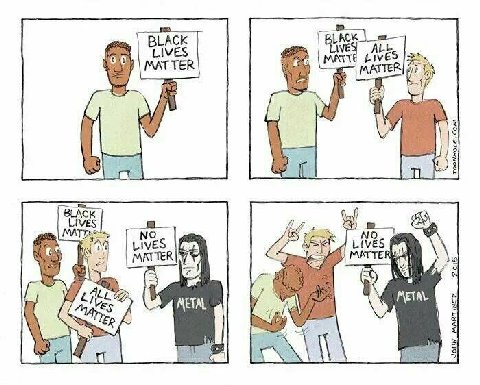 BLACK LIVES Lives MATTE LIVES MATTE in a LIVES MATTER METAL METAL