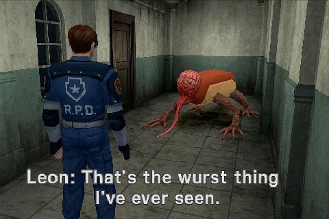 Leon: That’s the wurst thing Гуе ever seen.