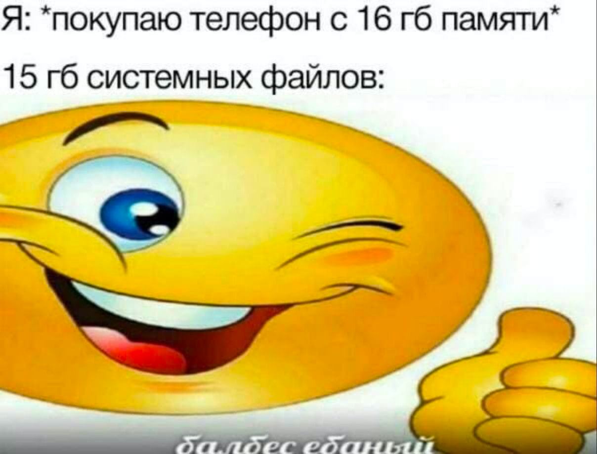 Я: *покупаю телефон с 16 памяти* 15 системных файлов: