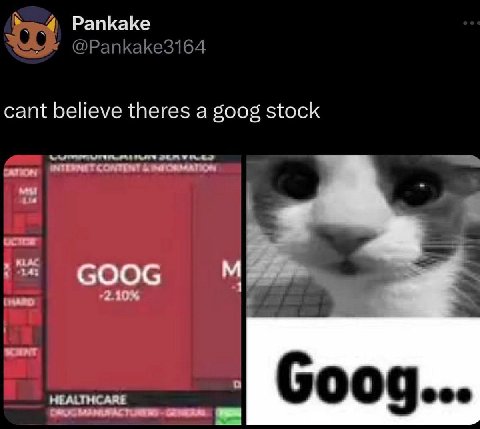 Pankake cant believe theres a goog stock GOOG
