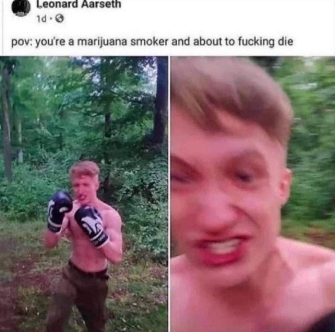 еопагс arse 14. 9 pov: а marijuana smoker and about to fucking die a 4