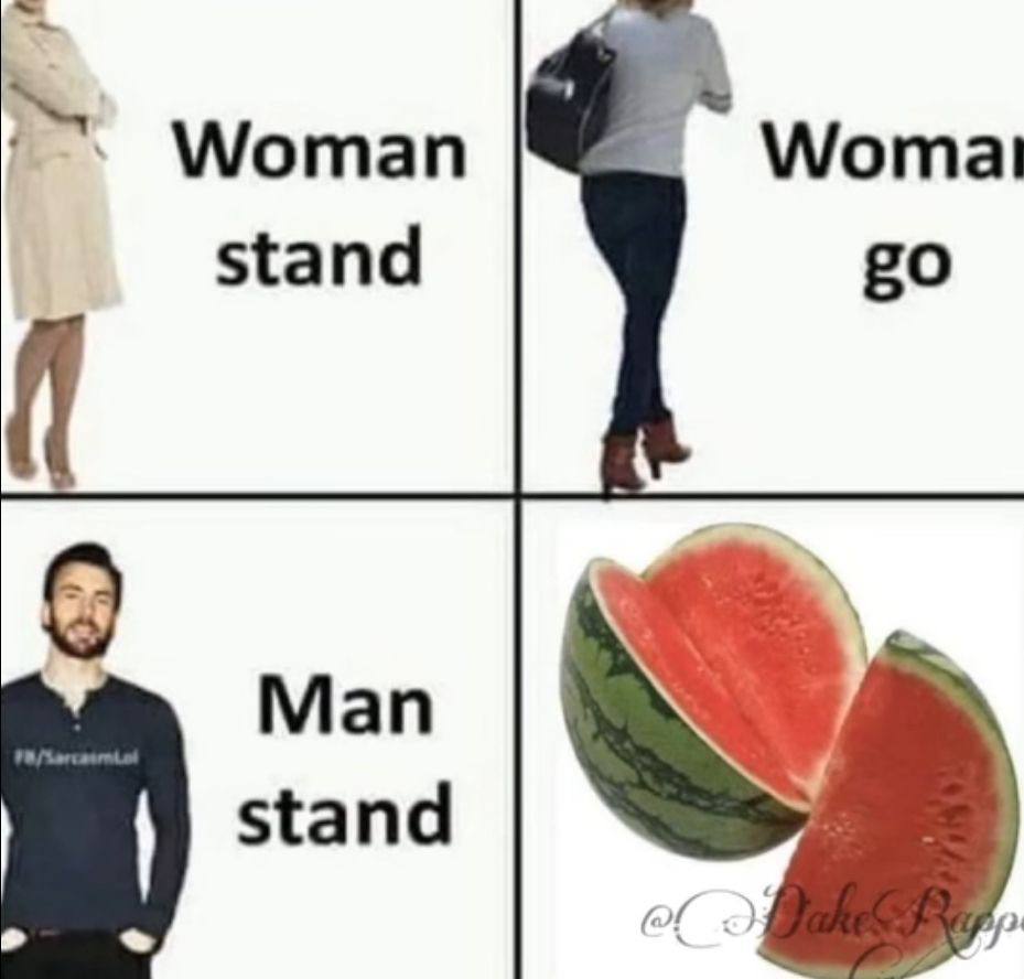 Woman stand Man stand