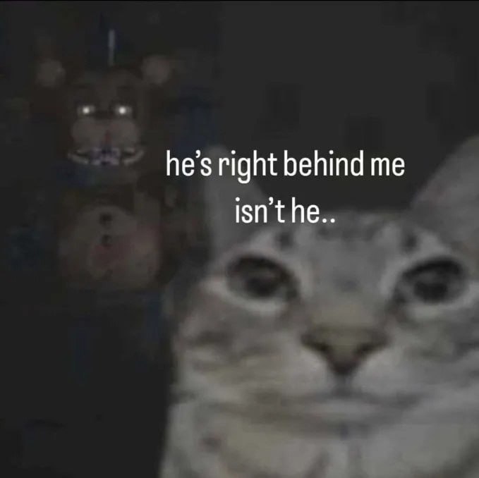 behind me