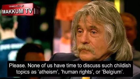 МАККУМ Please. None of Nave time to discuss such childish topics as ‘atheism’, ‘human rights’, or ‘Belgium’.
