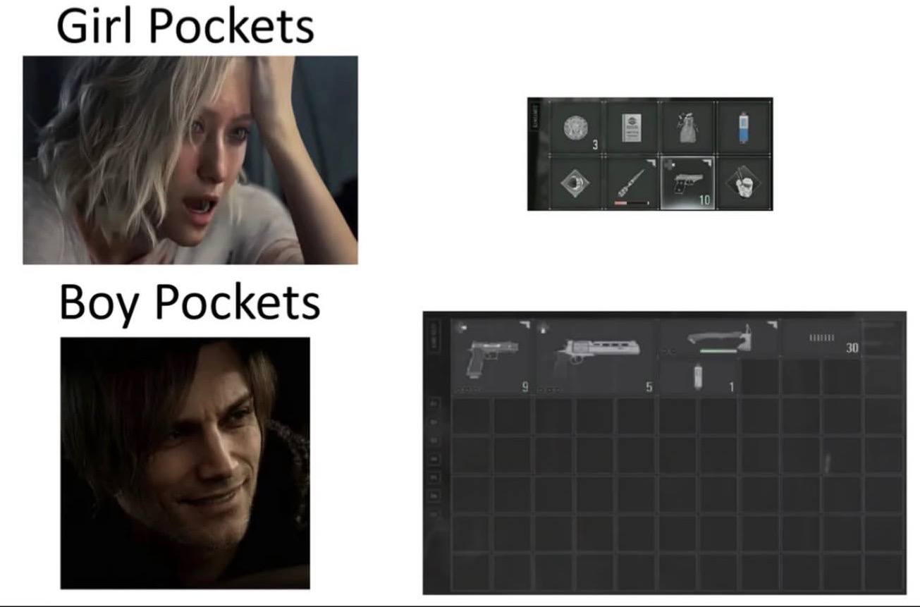 Girl Pockets 4 Boy Pockets 30