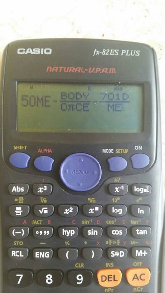 CASIO fx-82ES PLUS MODE SETUP ON К Abs logall) 10 log In tary 0999) hyp sin cos tan RCL ENG SeD OFF 7 8 9
