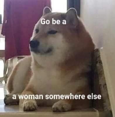 bea а woman somewhere else