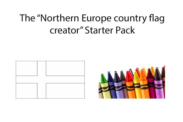 The “Northern Europe country flag creator” Starter Pack
