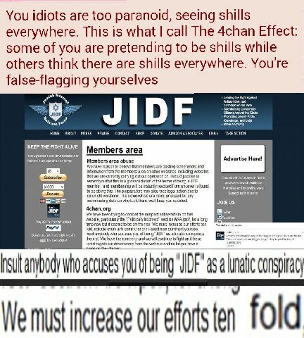 You idiots are too paranoid, seeing shills everywhere. This is what call The 4chan Effect some of you are pretending to be shills while others think there are shills everywhere. Youre false-flagging y