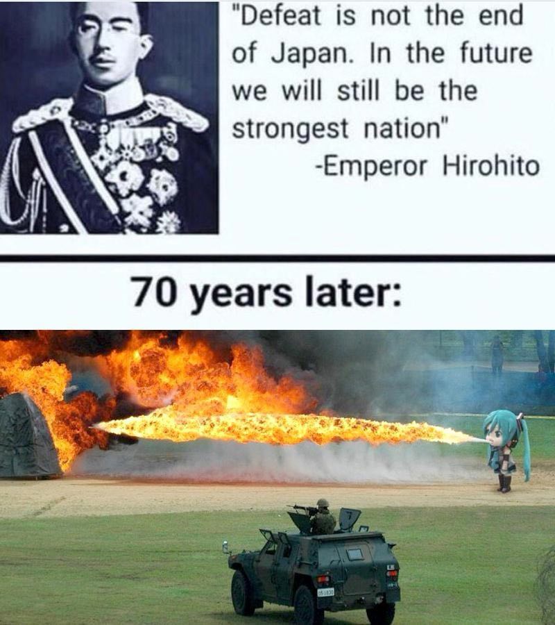 "Defeat is not the end of Japan. In the future we will still be the strongest nation’ -Emperor Hirohito 70 years later: