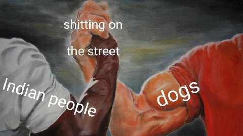 shitting on the street