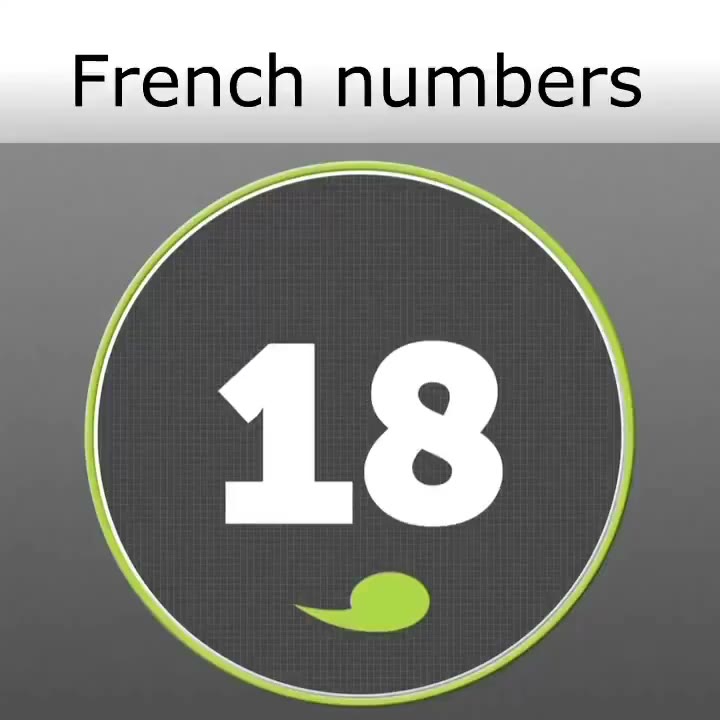 French numbers