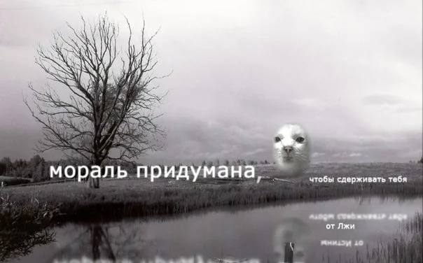мораль придумана, чтобы сдерживать тебя от Лжи 10