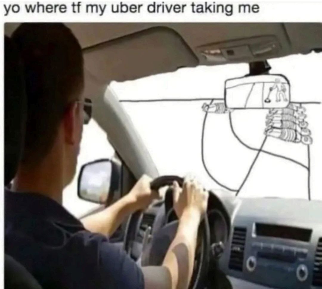 where my uber driver taking