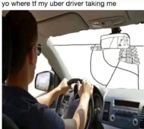 where my uber driver taking