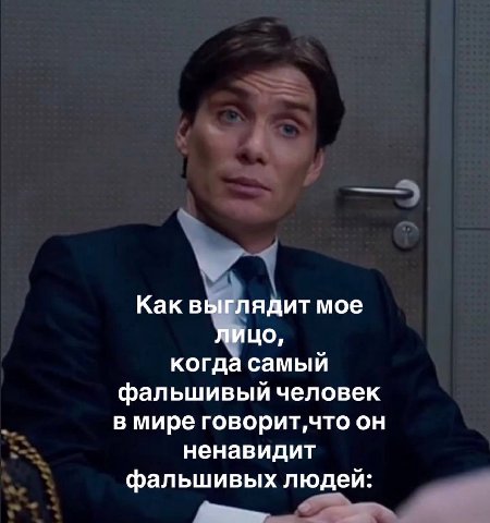 Как выглядит мое лицо, когда самый фальшивый человек в мире говорит,что он ненавидит фальшивых людей: