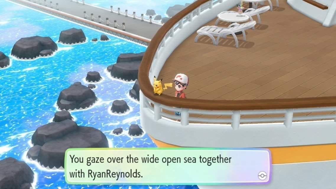 You gaze over the wide open sea together with RyanReynolds. 7 74