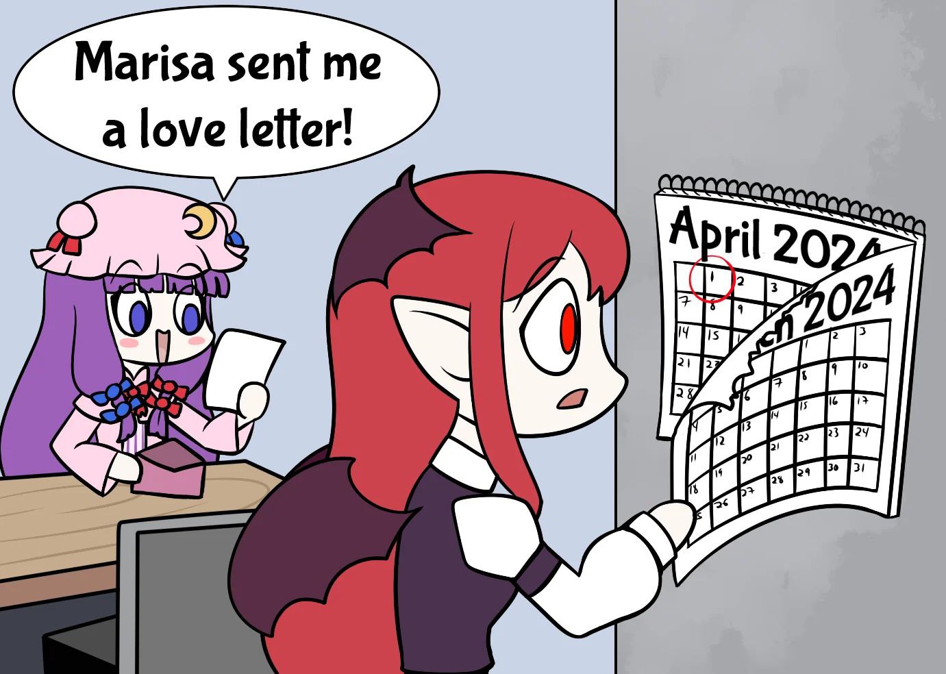 Marisa sent me a love letter!