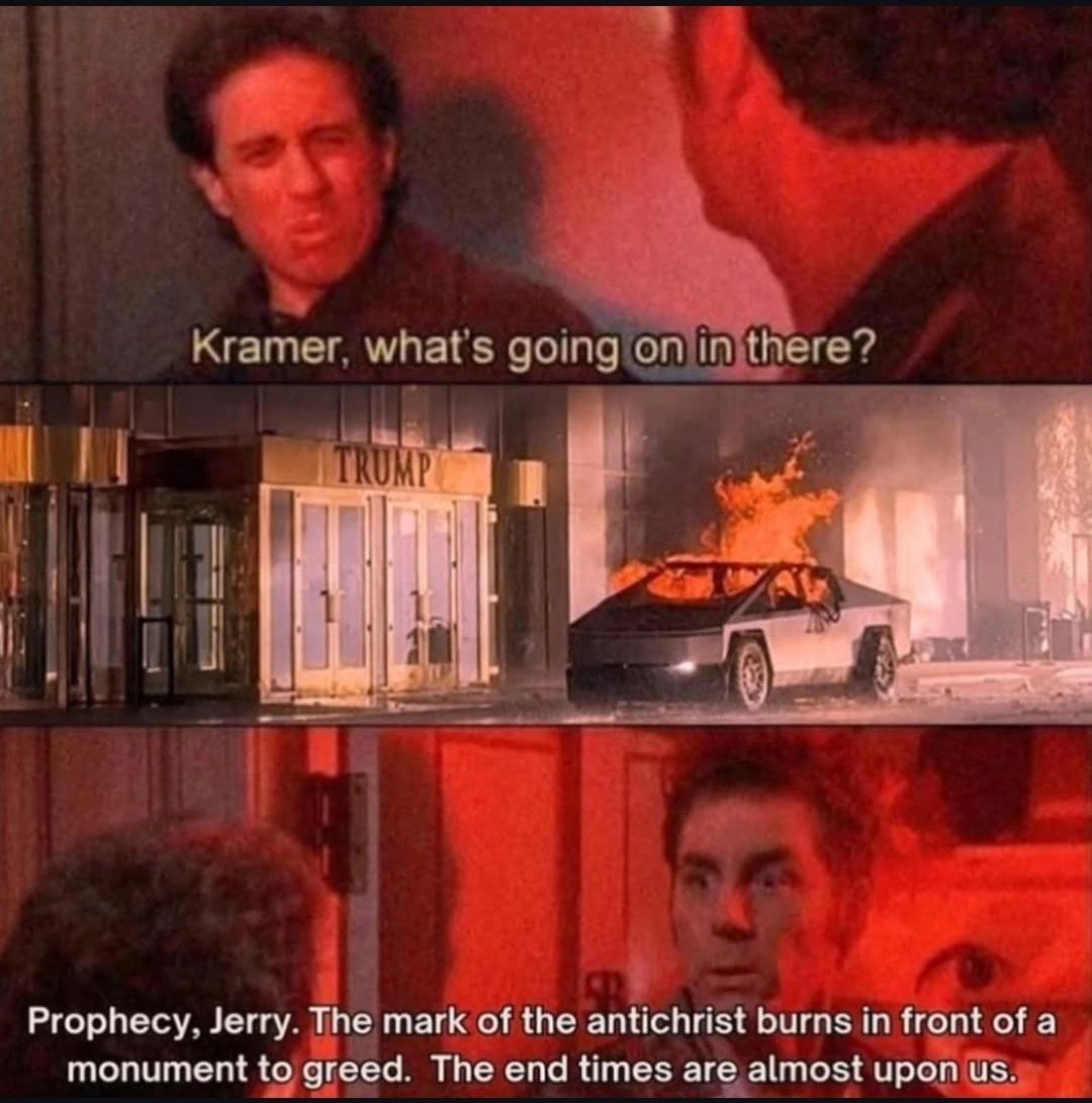 whals going i Prophecy. Jerry. The mark of the antichrist burns in front of a monument to greed. The end times are almost upon