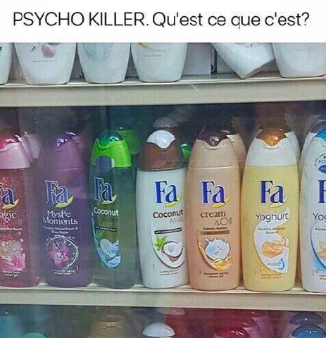 PSYCHO KILLER. que c'est? i Yoghurt