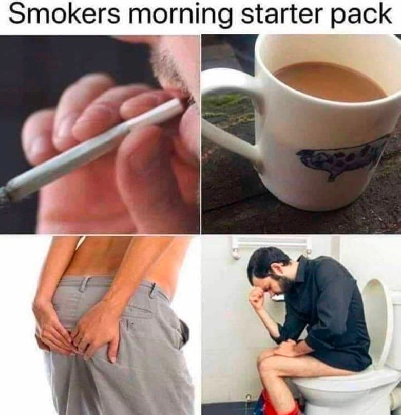 Smokers morning starter pack