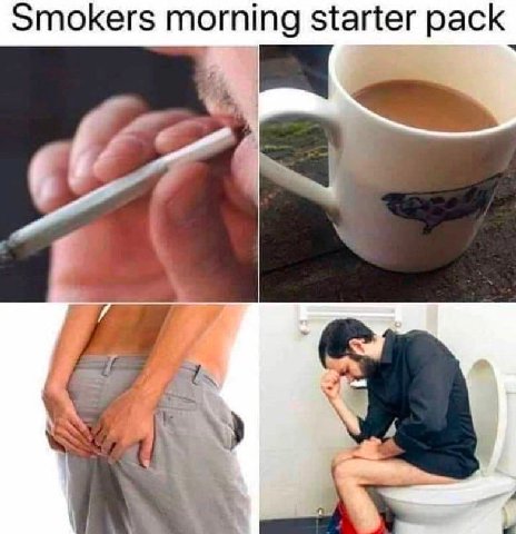 Smokers morning starter pack