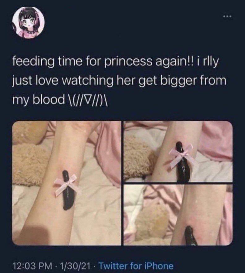 feeding time for princess адат! rlly just love watching her get from my blood