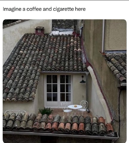 Imagine a coffee and cigarette here