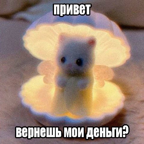 привет a вернешь мои деньги?