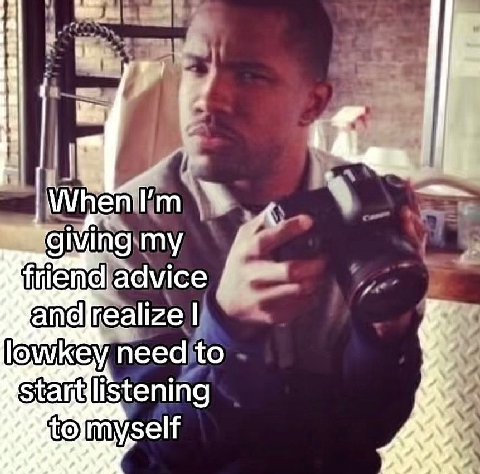 i When giving my advice need to mvself