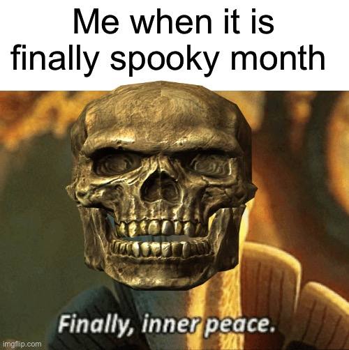 when it is finally spooky month У Finally, inne