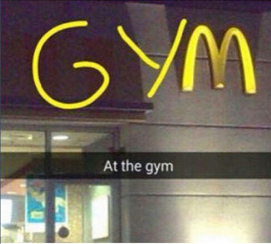 At the gym