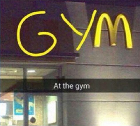 At the gym