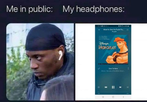 Me in public My headphones hen He Zero То Него И