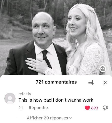 721 commentaires crickly This is how bad wanna work a Répondre Afficher 20 réponses